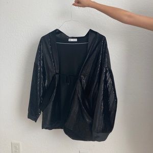 Shimmery flowy jacket